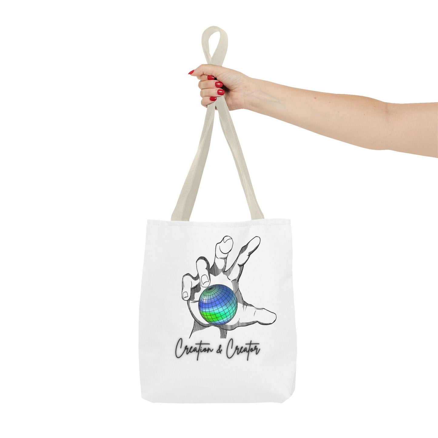 Creation & Creator Mountains Tote Bag