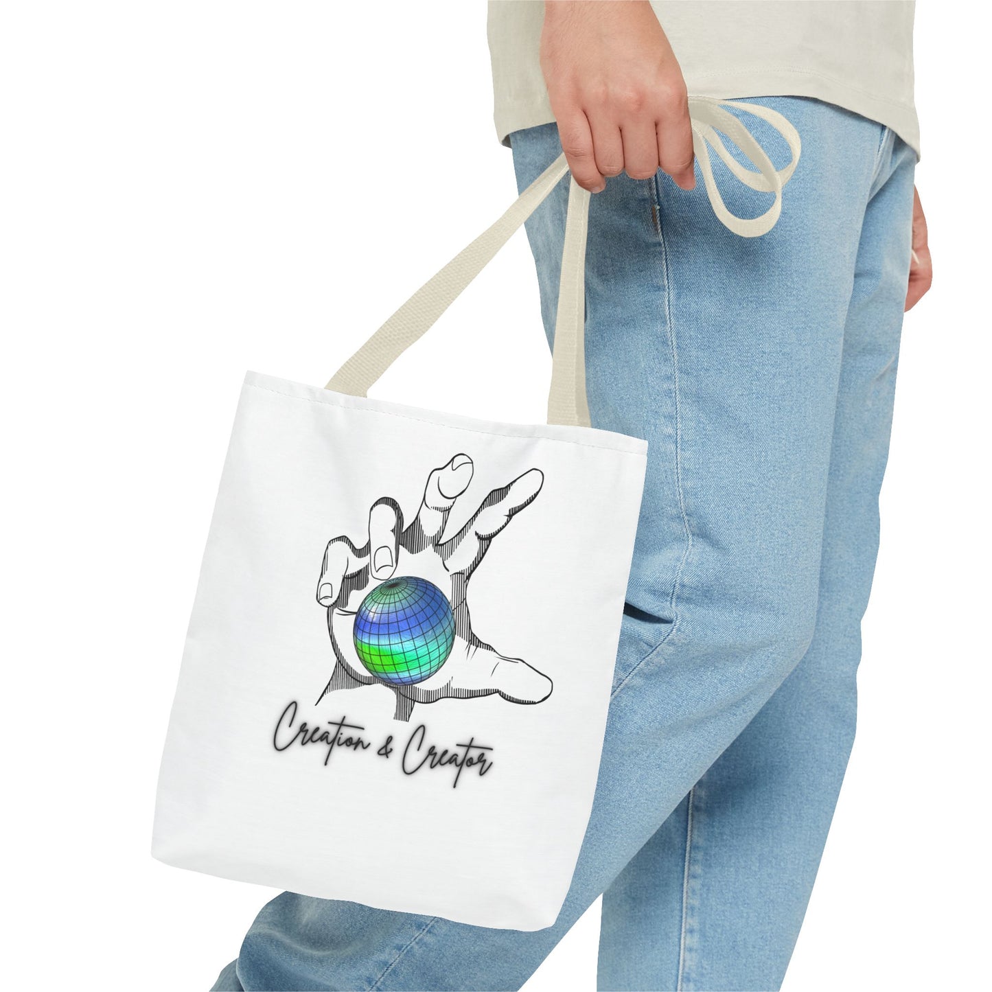 Creation & Creator Mountains Tote Bag