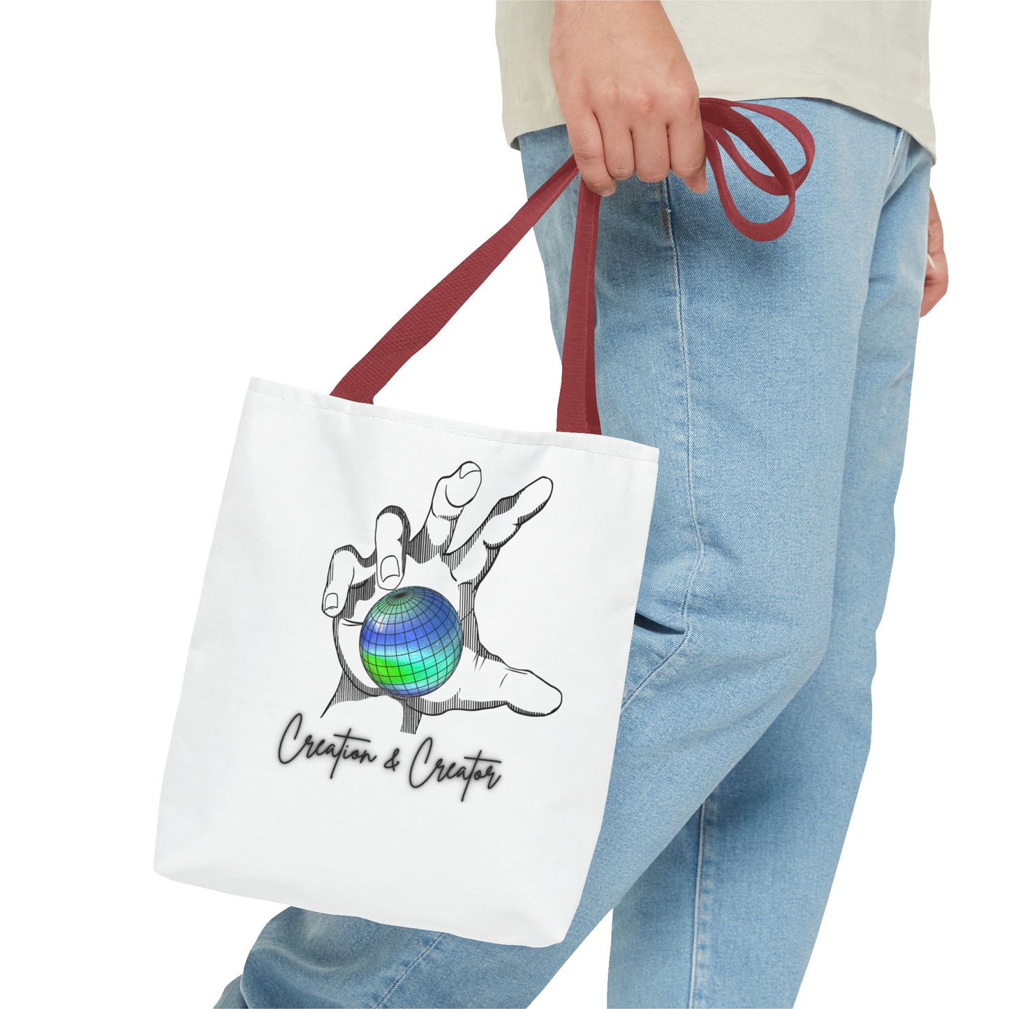 Creation & Creator Mountains Tote Bag