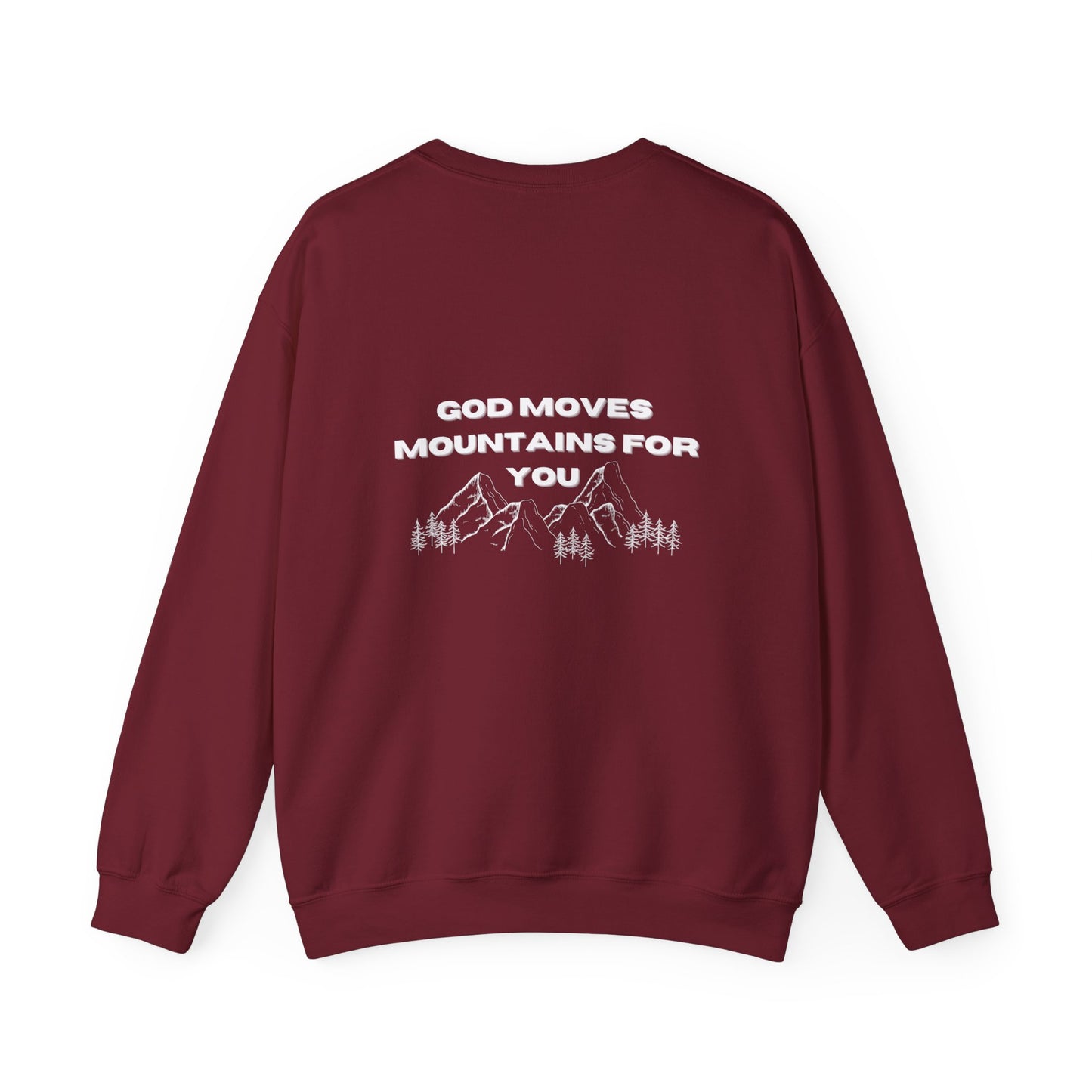 God Moves Mountains Crewneck Sweatshirt