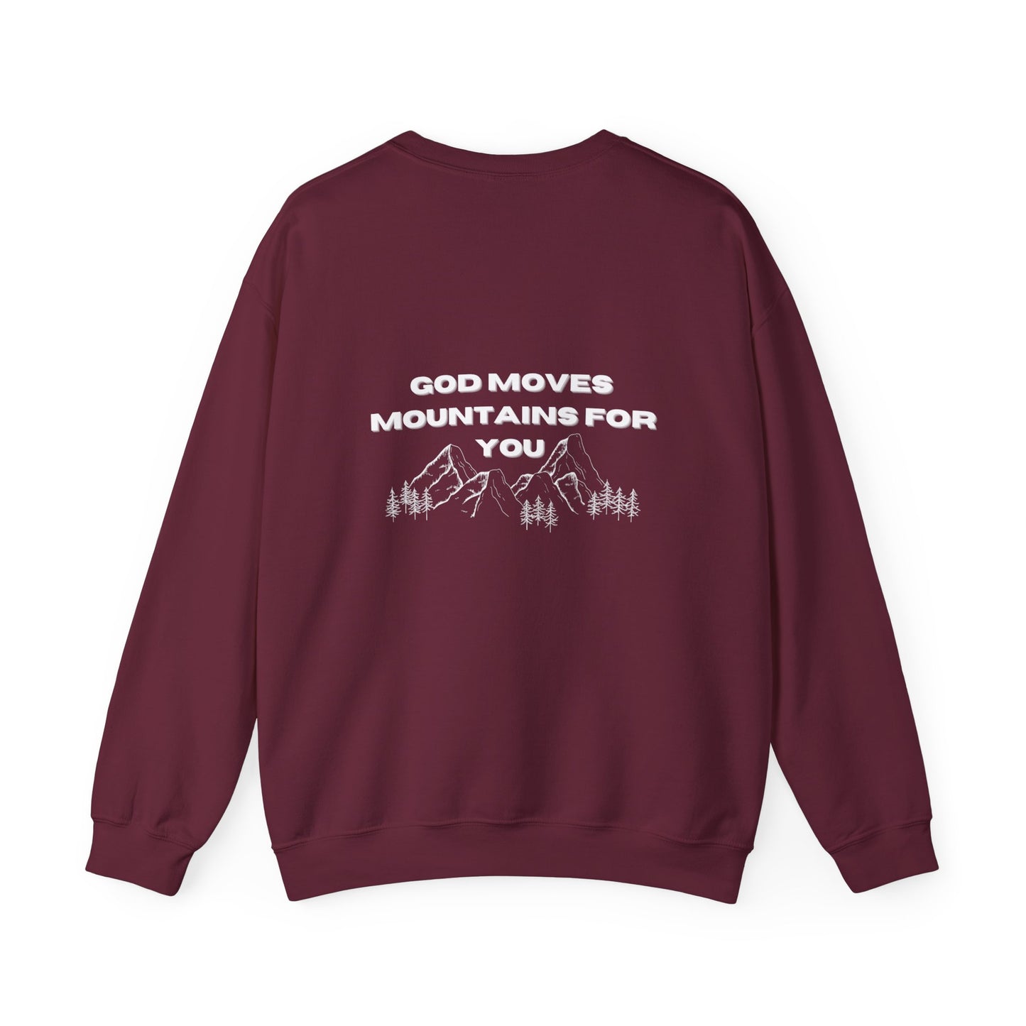 God Moves Mountains Crewneck Sweatshirt