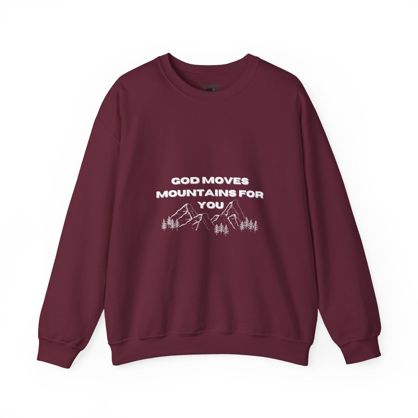 God Moves Mountains Crewneck Sweatshirt