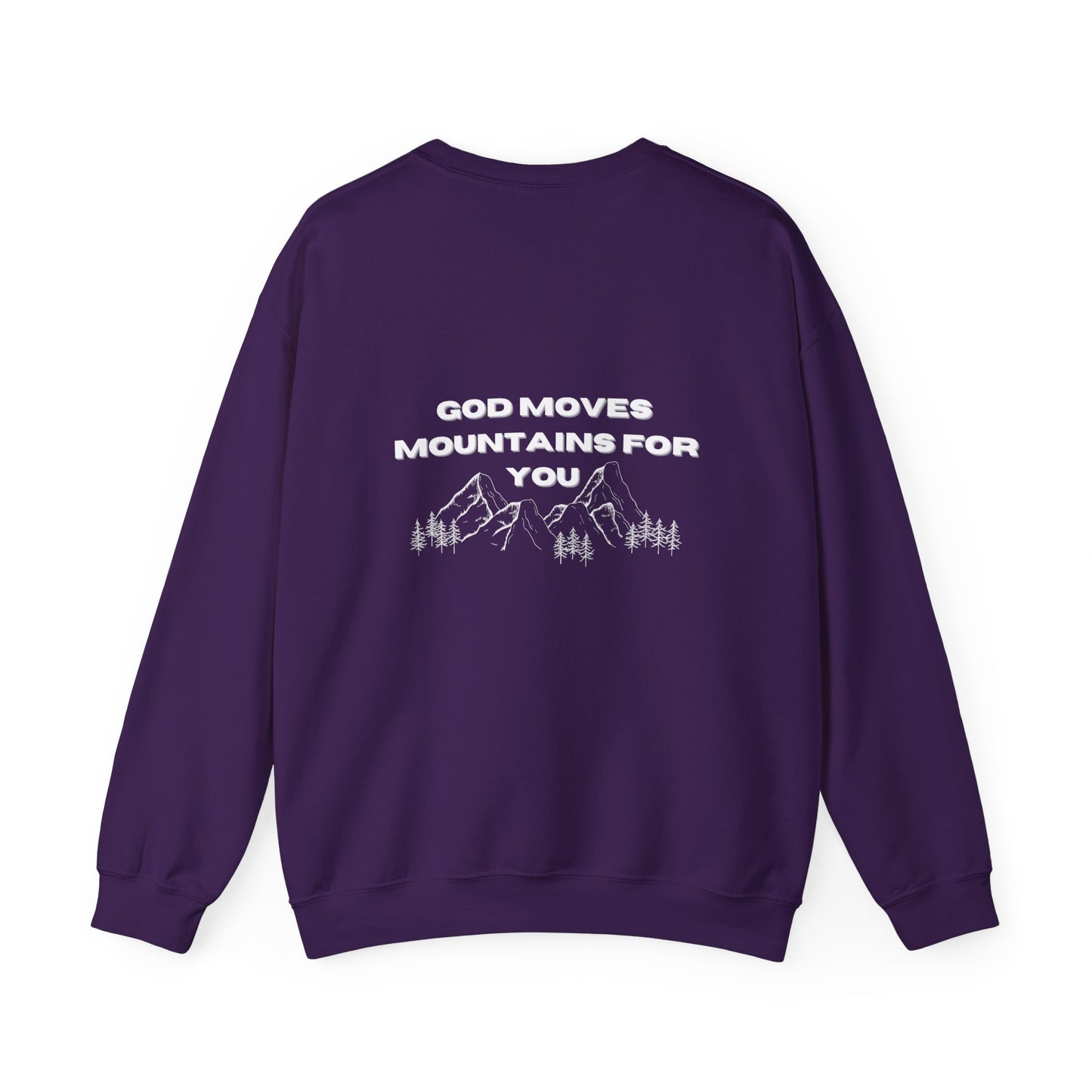 God Moves Mountains Crewneck Sweatshirt