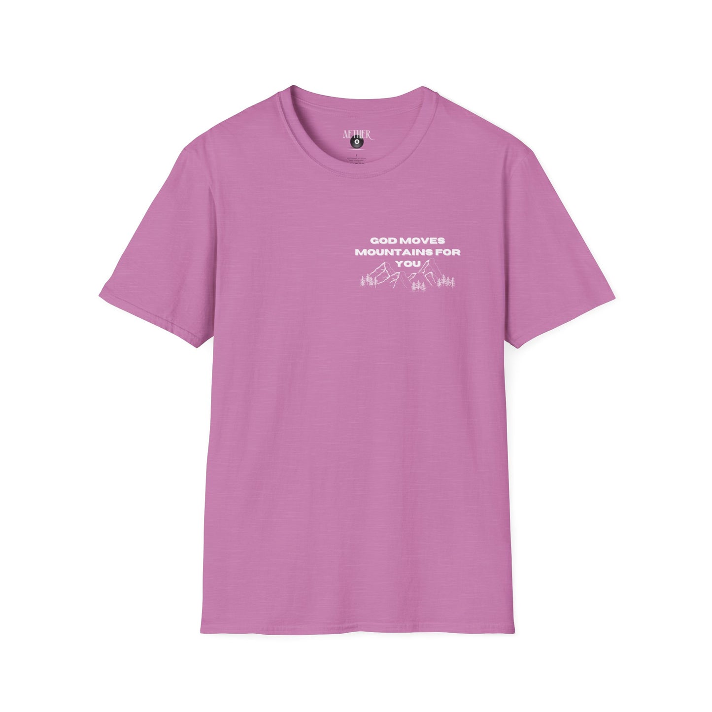 God Moves Mountains Softstyle T-Shirt