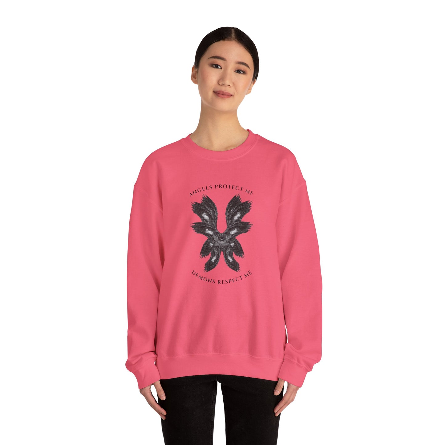 Angels Protect Me Crewneck Sweatshirt