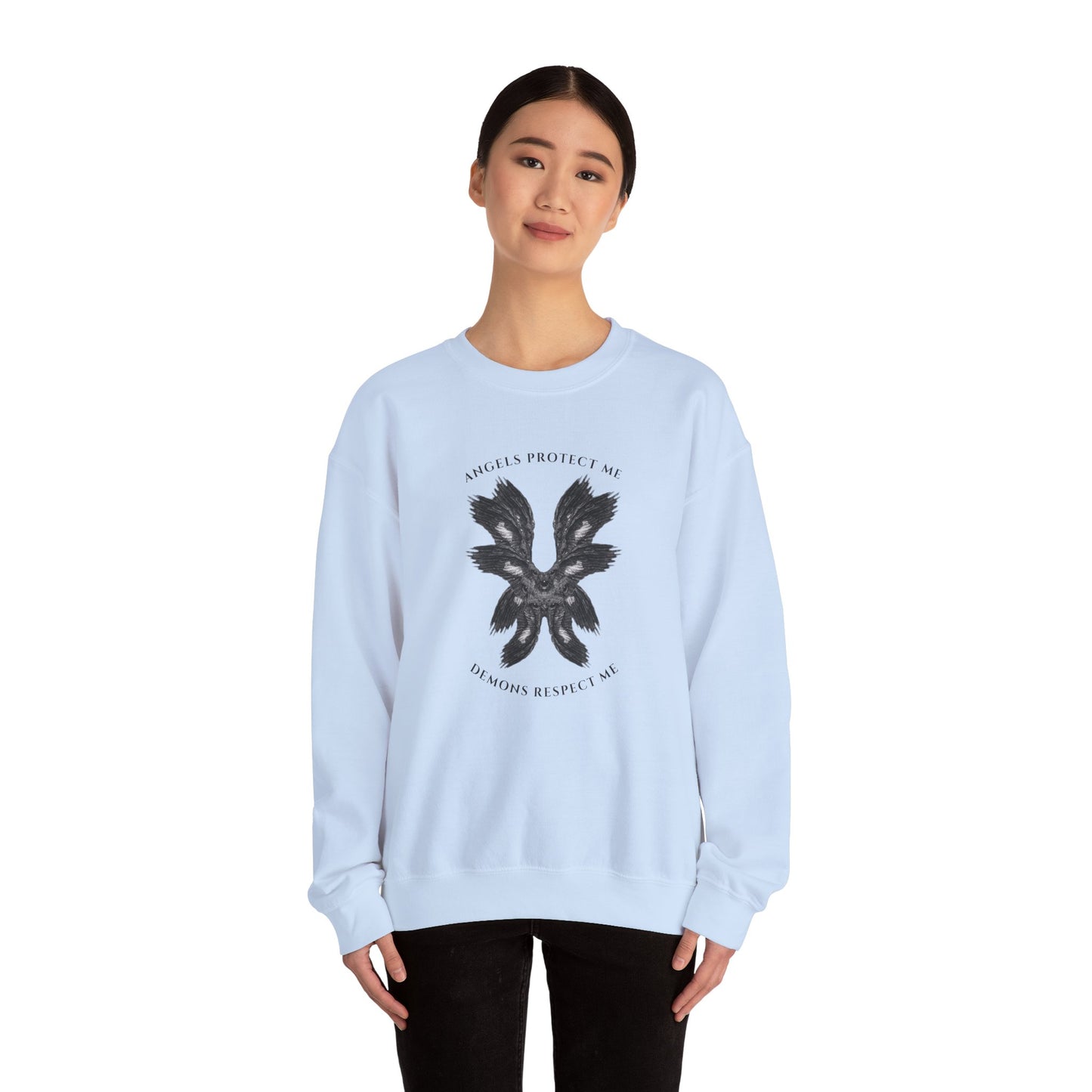 Angels Protect Me Crewneck Sweatshirt
