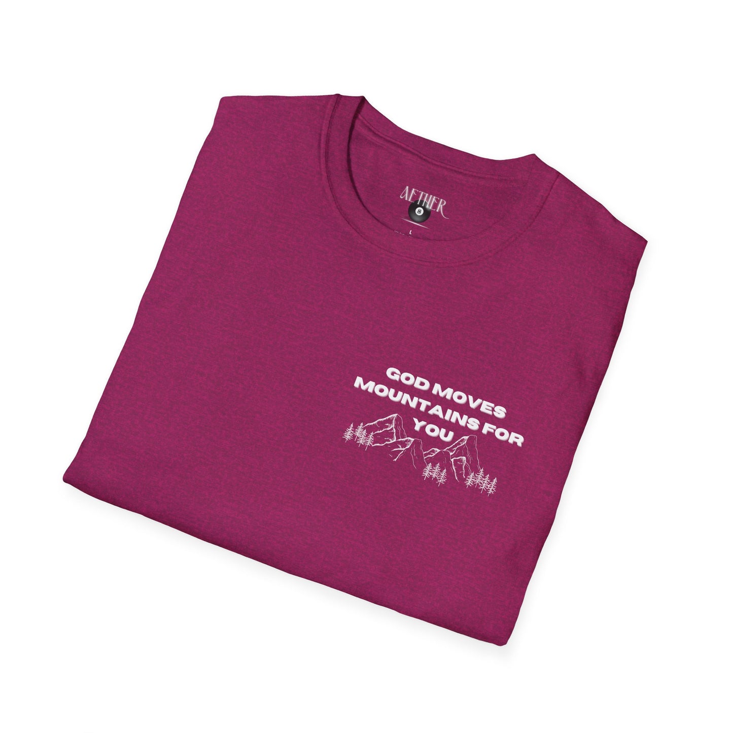 God Moves Mountains Softstyle T-Shirt