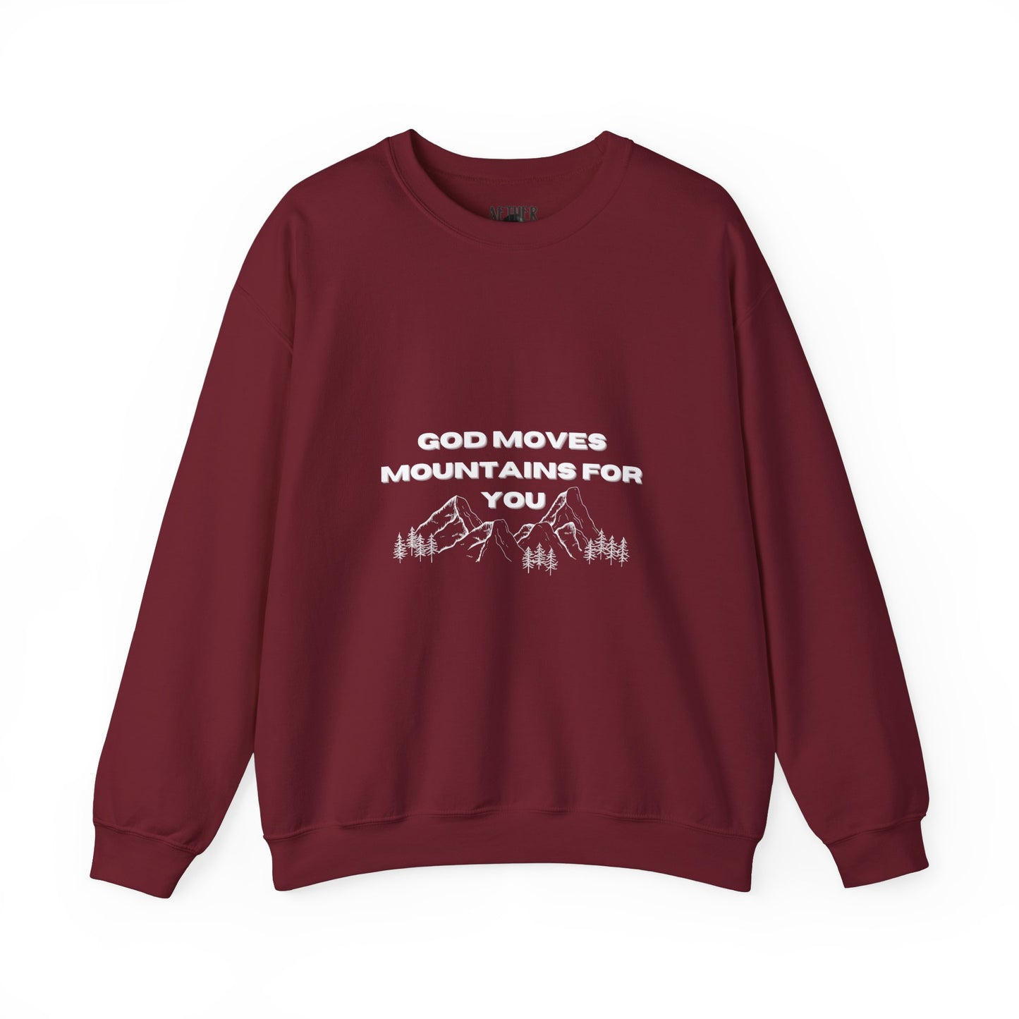 God Moves Mountains Crewneck Sweatshirt