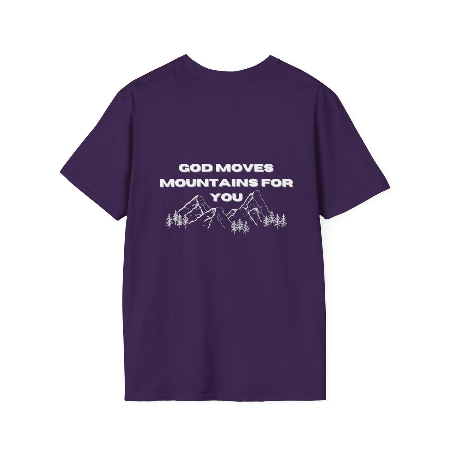 God Moves Mountains Softstyle T-Shirt
