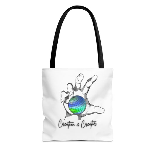 Creation & Creator Mountains Tote Bag