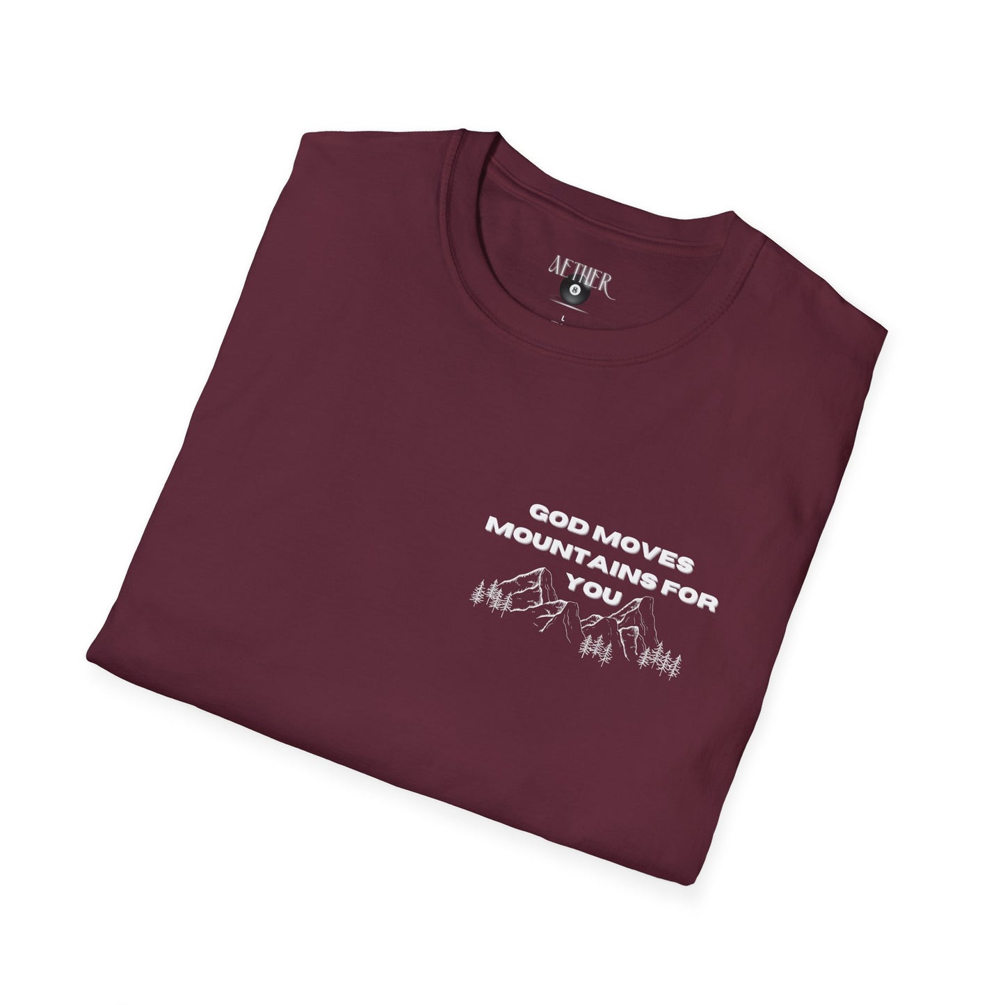 God Moves Mountains Softstyle T-Shirt