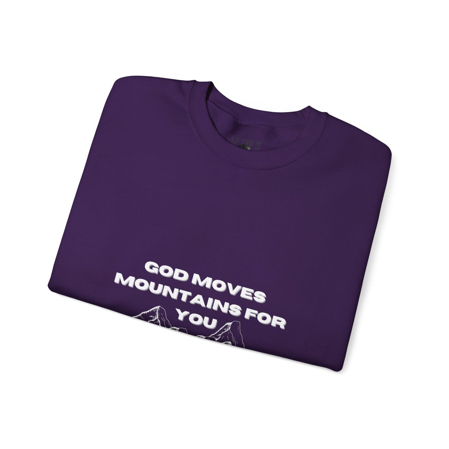 God Moves Mountains Crewneck Sweatshirt