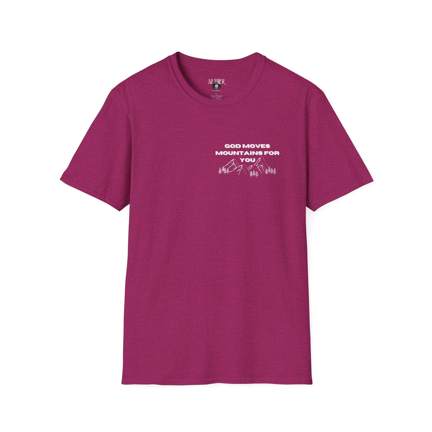 God Moves Mountains Softstyle T-Shirt