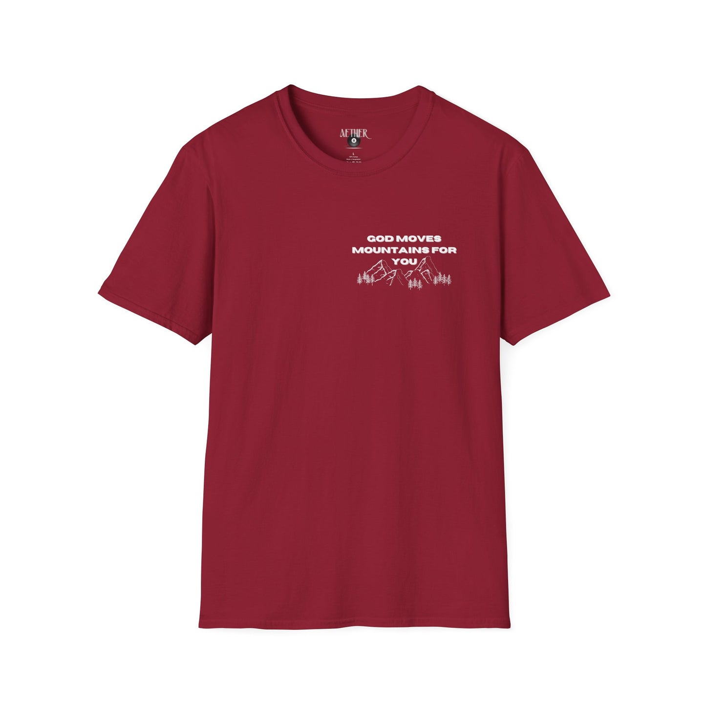 God Moves Mountains Softstyle T-Shirt