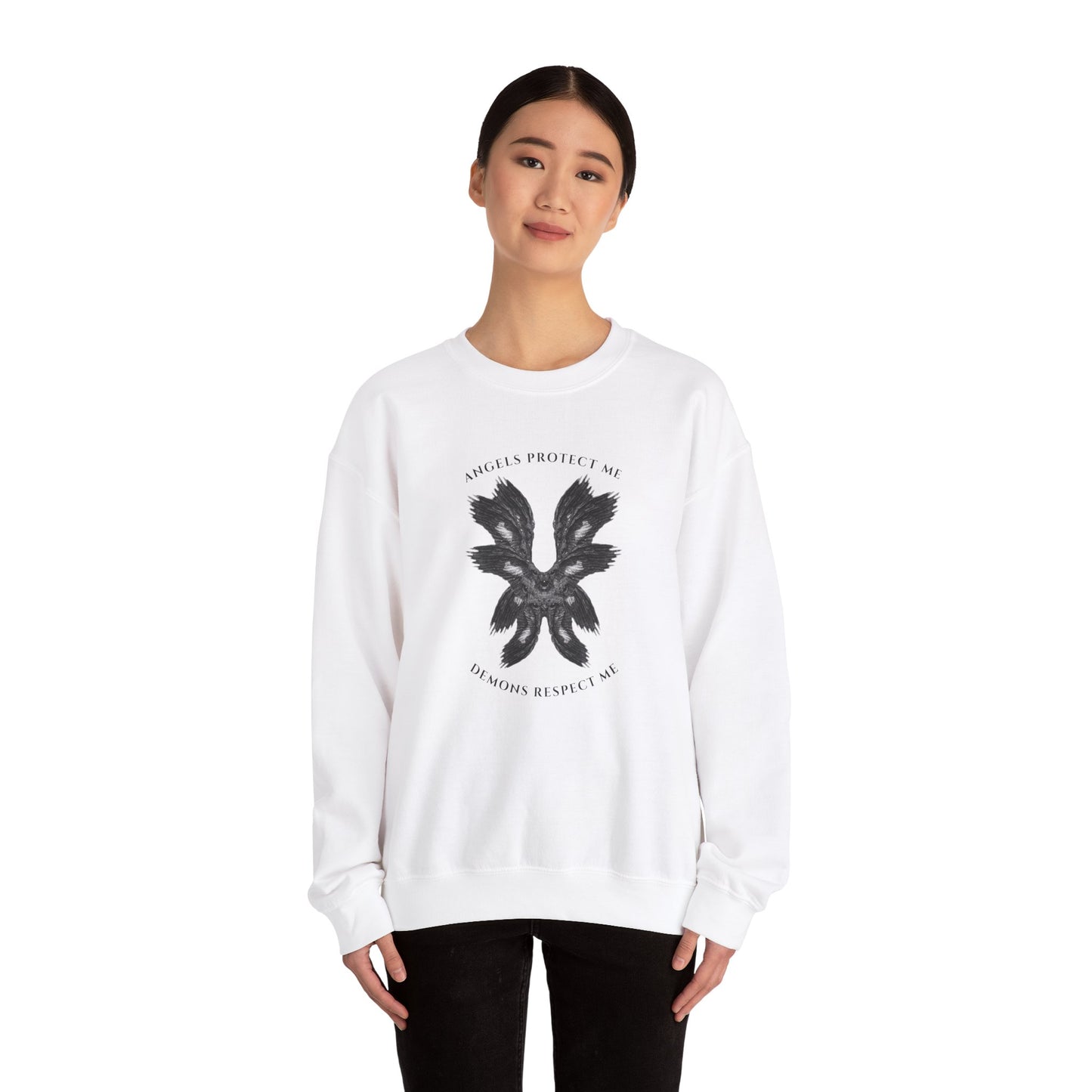 Angels Protect Me Crewneck Sweatshirt