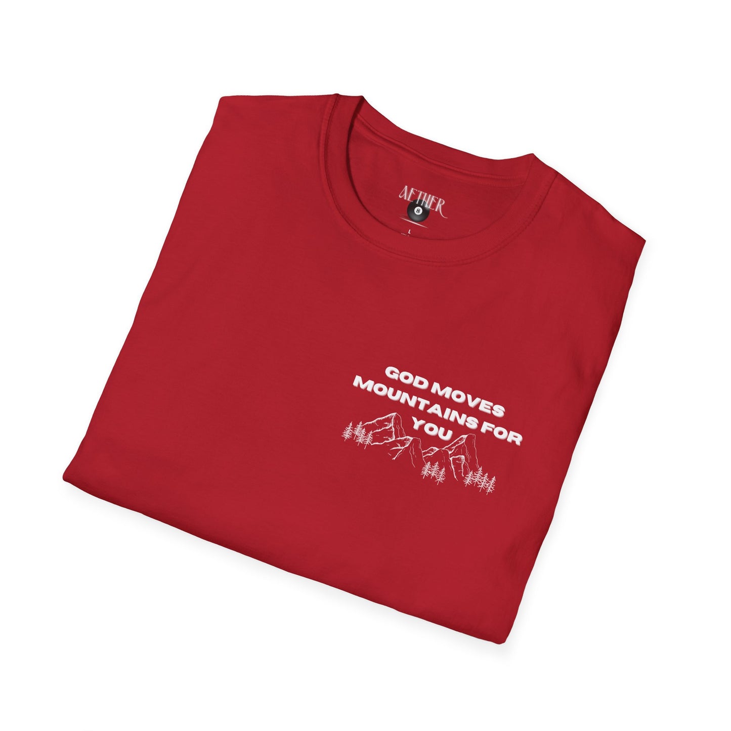 God Moves Mountains Softstyle T-Shirt