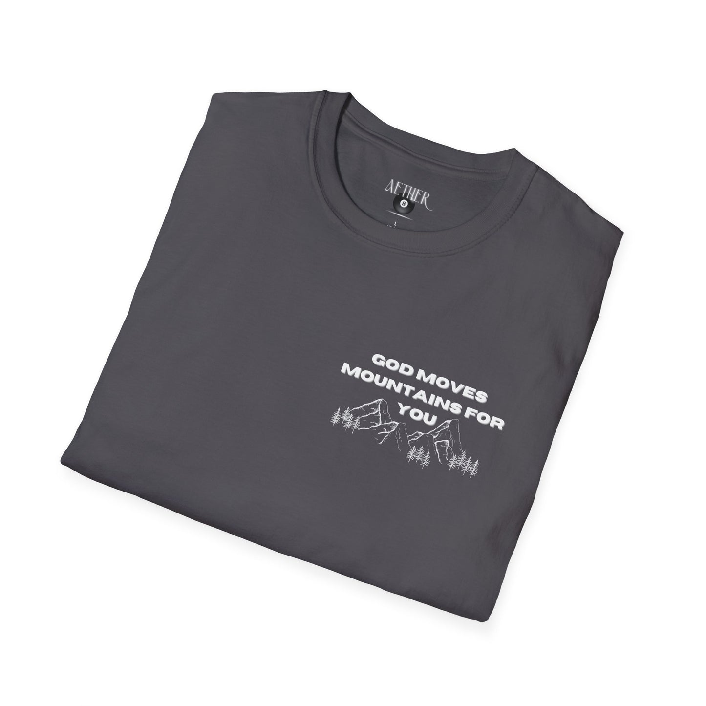 God Moves Mountains Softstyle T-Shirt