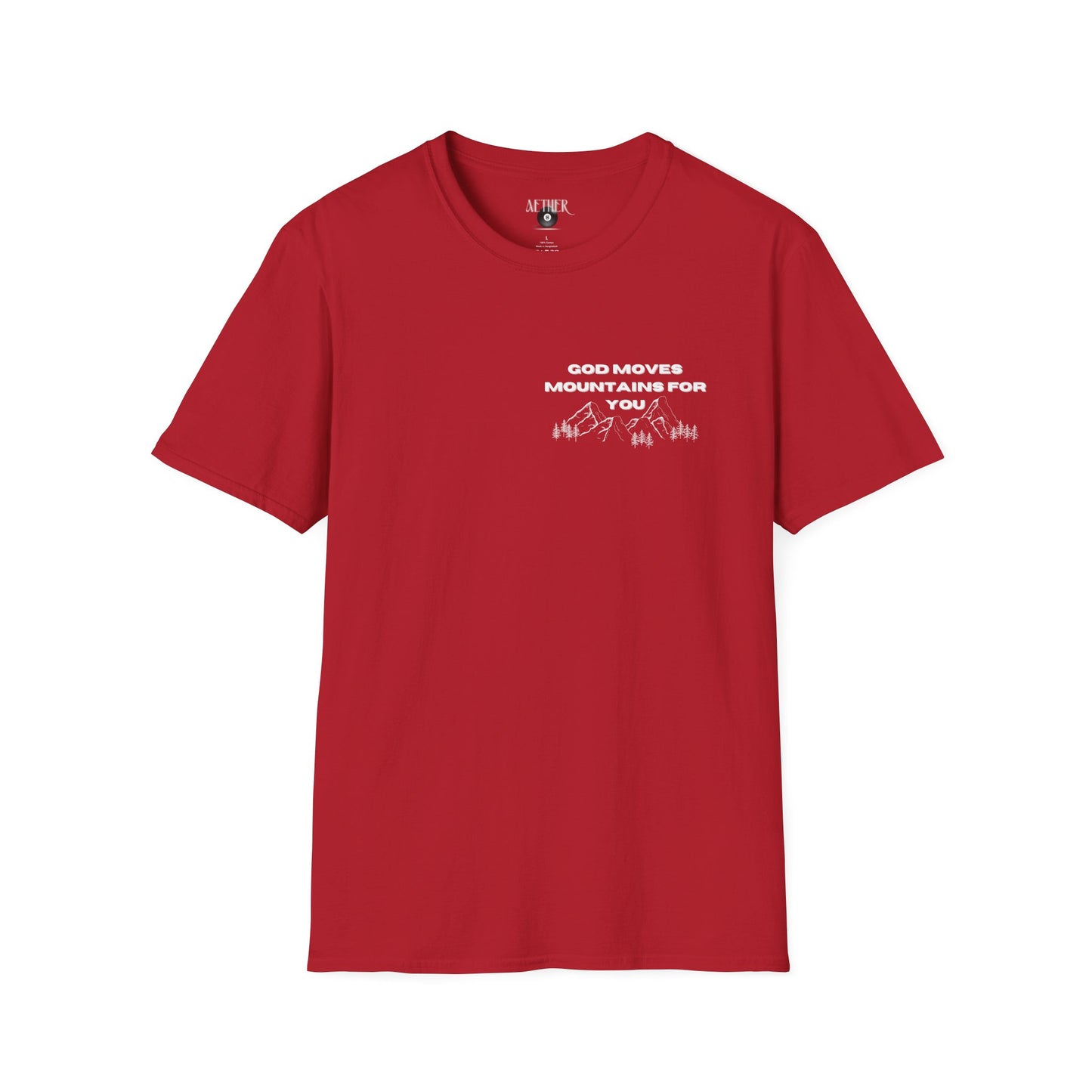 God Moves Mountains Softstyle T-Shirt