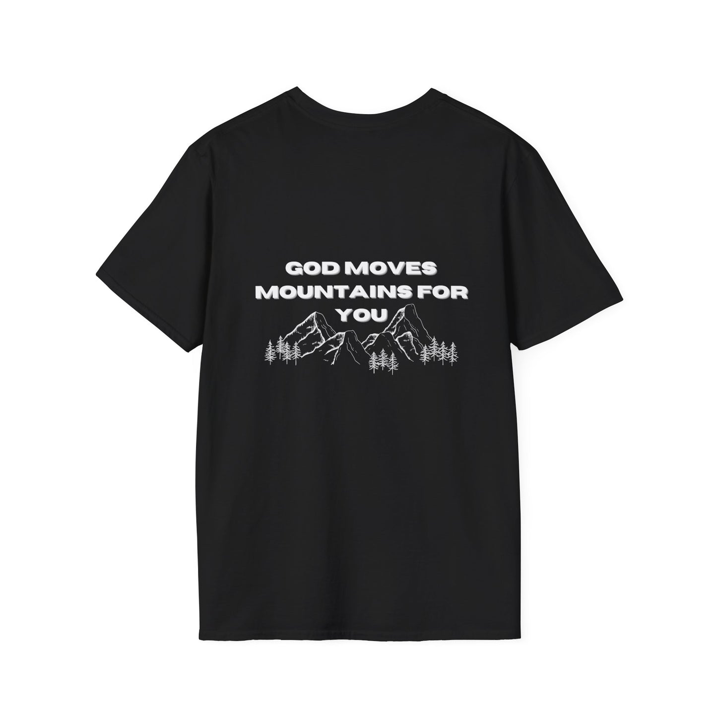 God Moves Mountains Softstyle T-Shirt