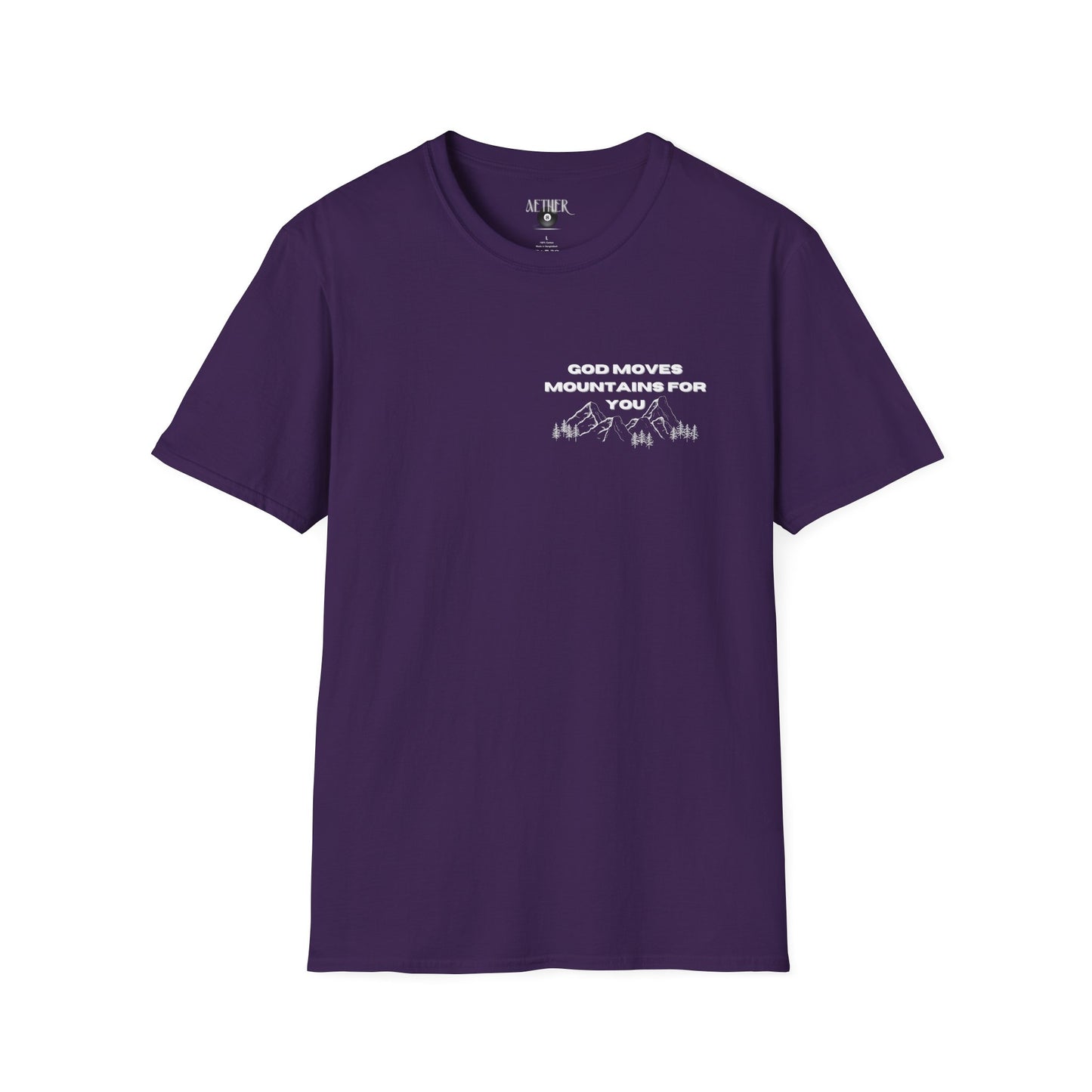 God Moves Mountains Softstyle T-Shirt