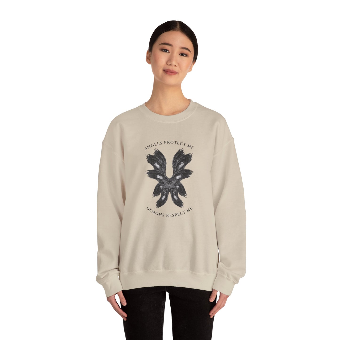 Angels Protect Me Crewneck Sweatshirt