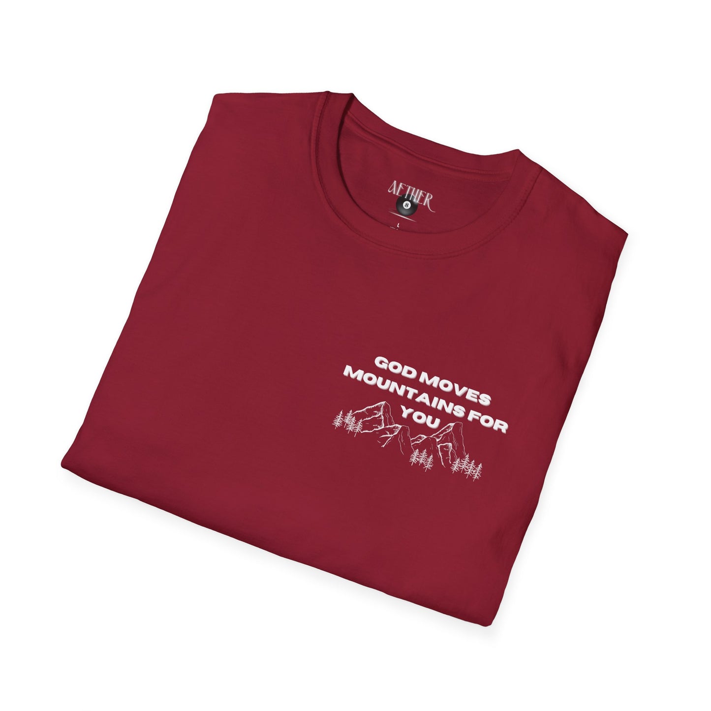 God Moves Mountains Softstyle T-Shirt