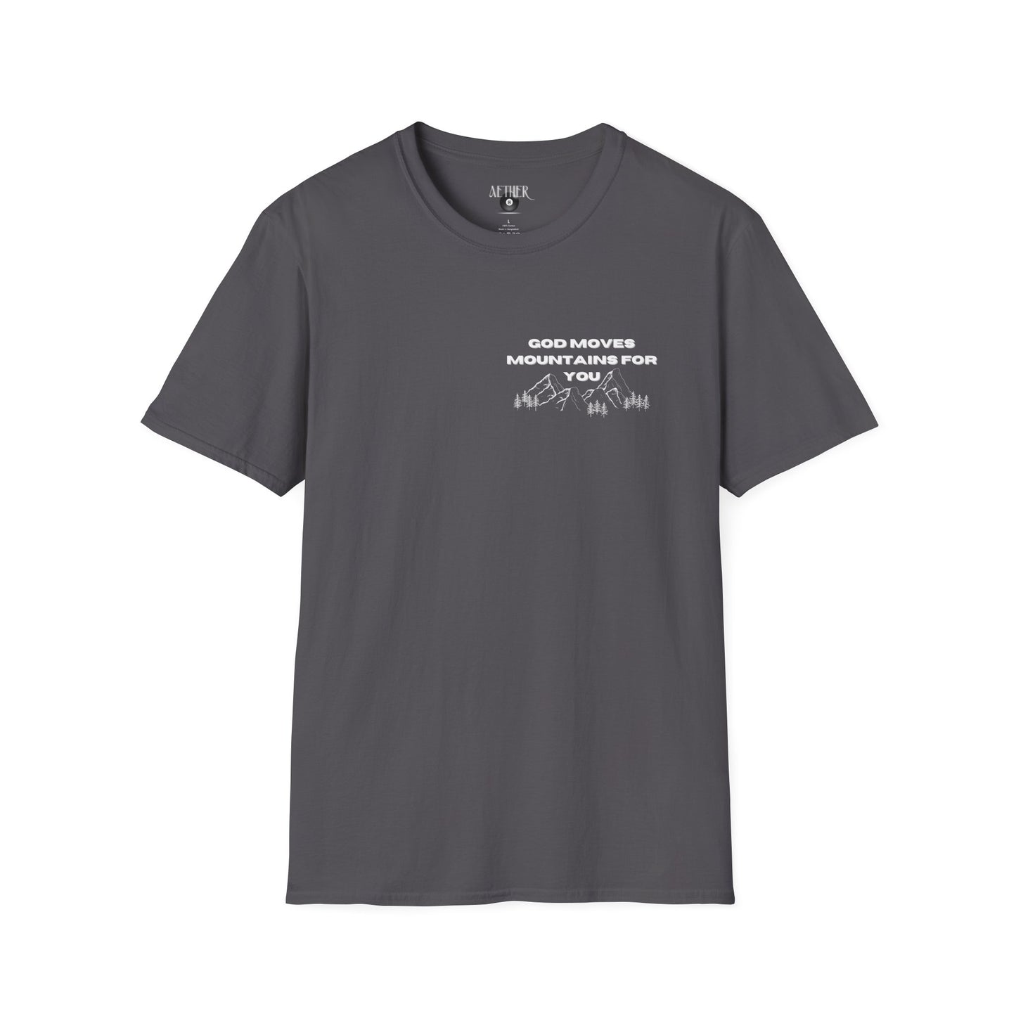 God Moves Mountains Softstyle T-Shirt