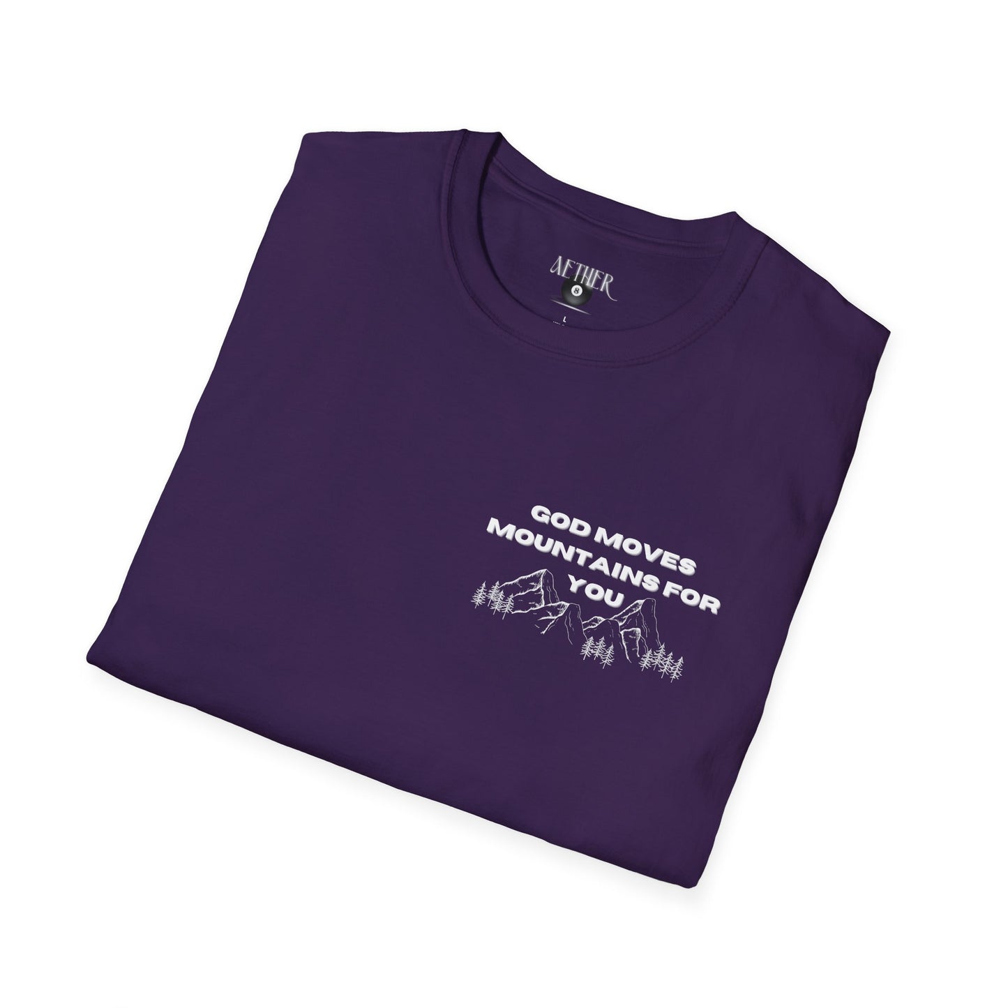 God Moves Mountains Softstyle T-Shirt