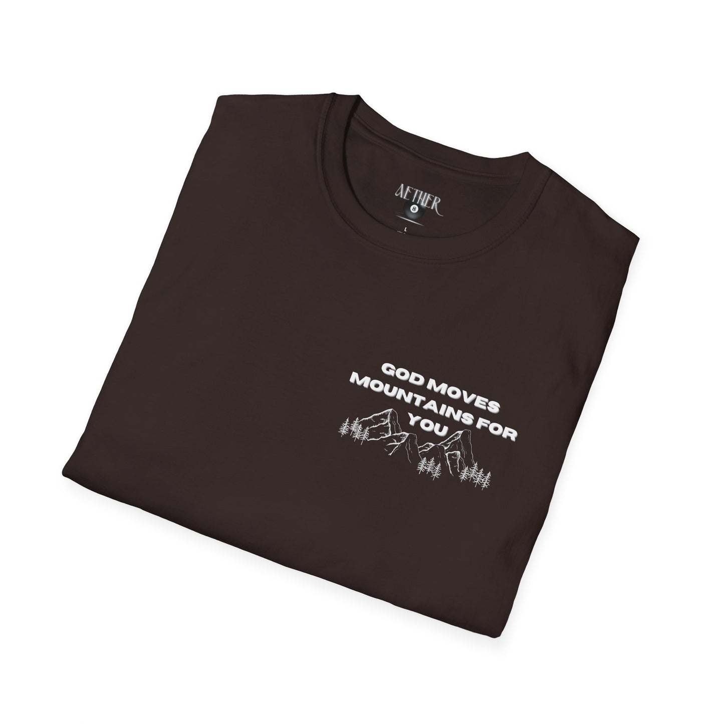 God Moves Mountains Softstyle T-Shirt