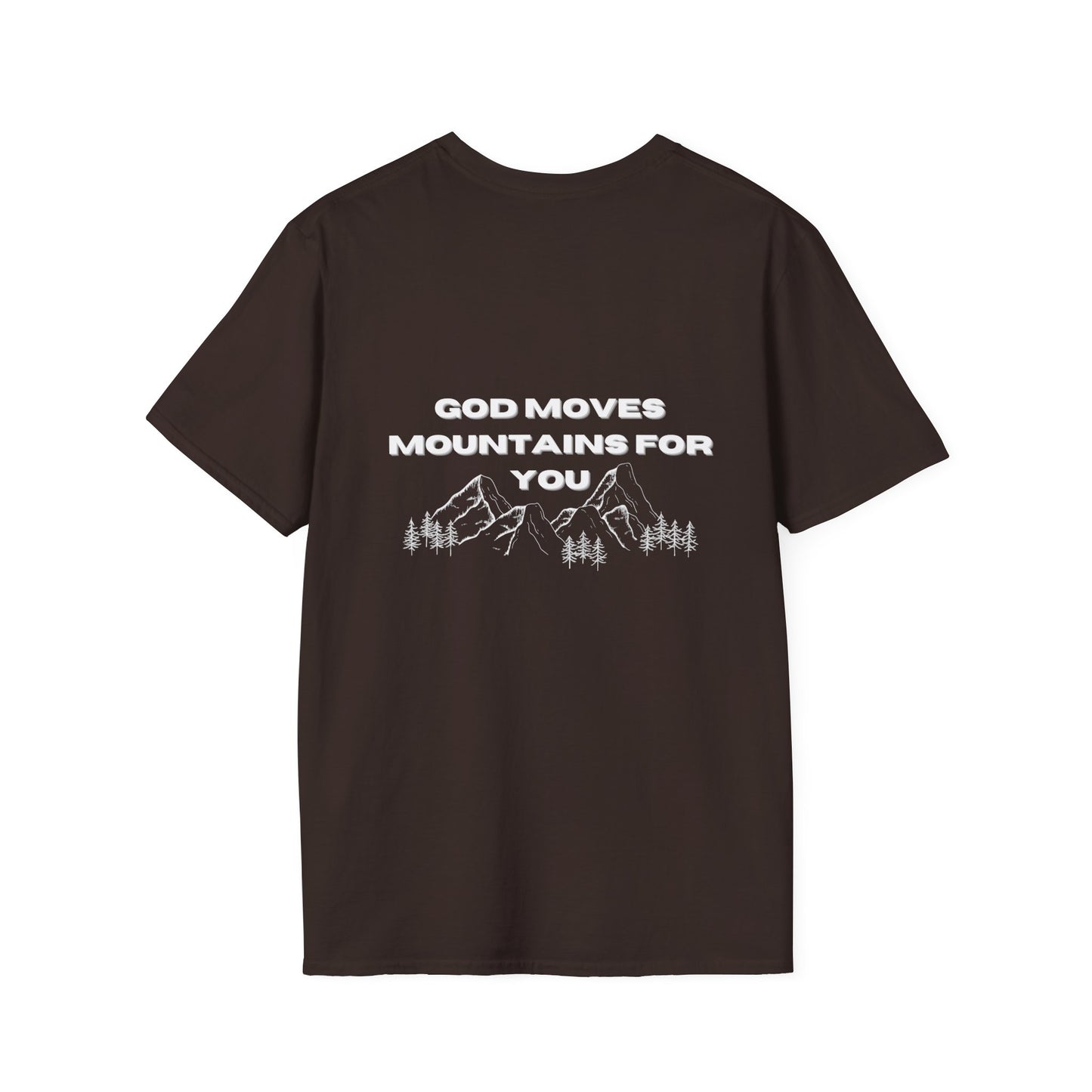 God Moves Mountains Softstyle T-Shirt